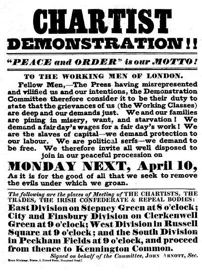 Chartist poster