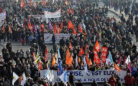 protest in France