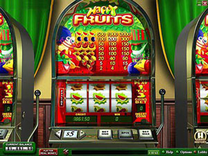 Fruit machine and gambling with lives
