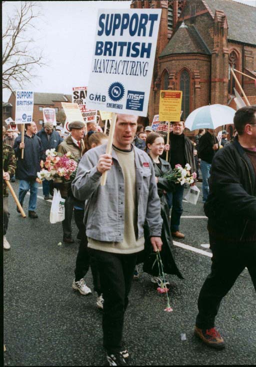 Demonstration to save Rover jobs