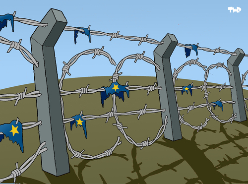 fortress Europe cartoon