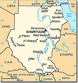 Map of Sudan